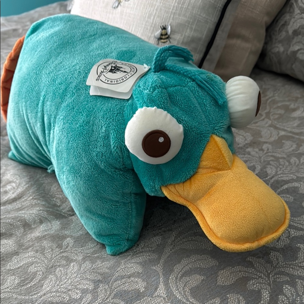 Teal and Yellow Perry the Platypus Plush Toy